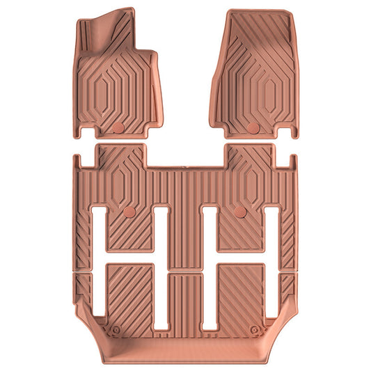 For 2024-2025 AITO M9/SERES 9 Orange TPE Car Floor Mat/Trunk Mat