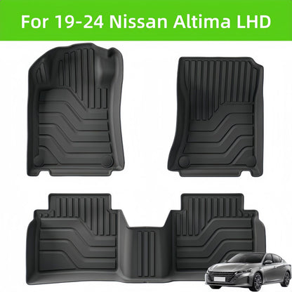 For 2019-2024 Nissan Altima 3D Carpet TPE Car Floor Mat/Rear Trunk Mat