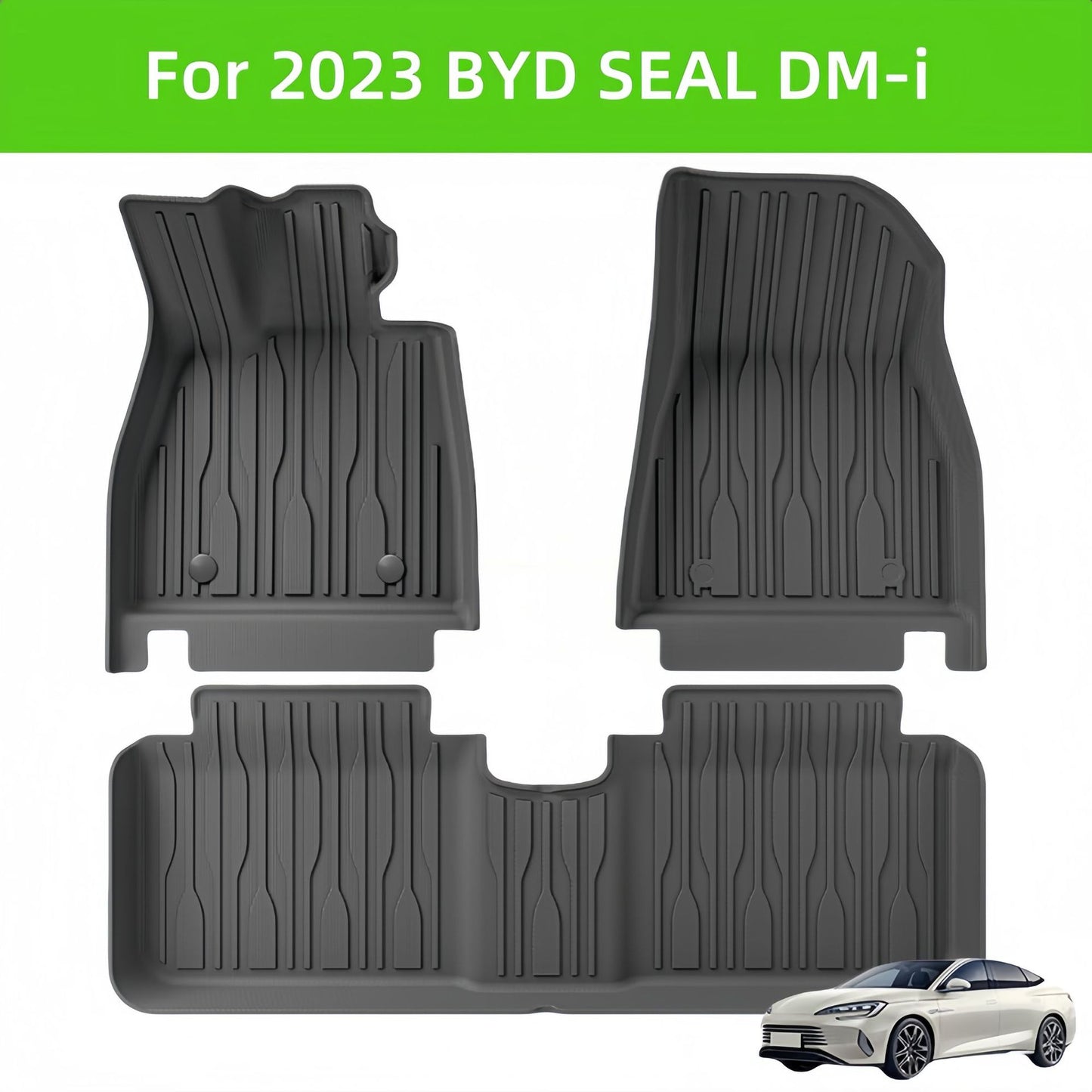 For 2023 BYD SEAL DM-i 3D TPE car floor mats Rear Trunk Mat
