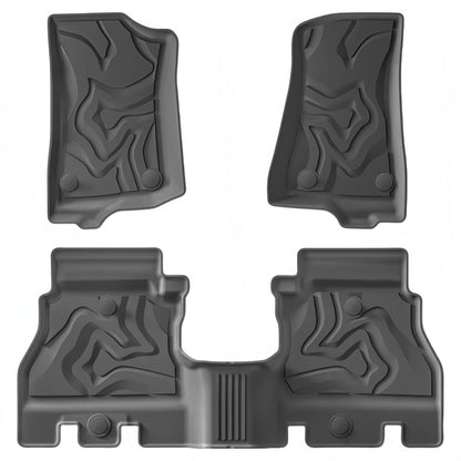 For 2018- 2024 Jeep Wrangler LHD TPE Car Floor Mat/Rear Trunk Mat
