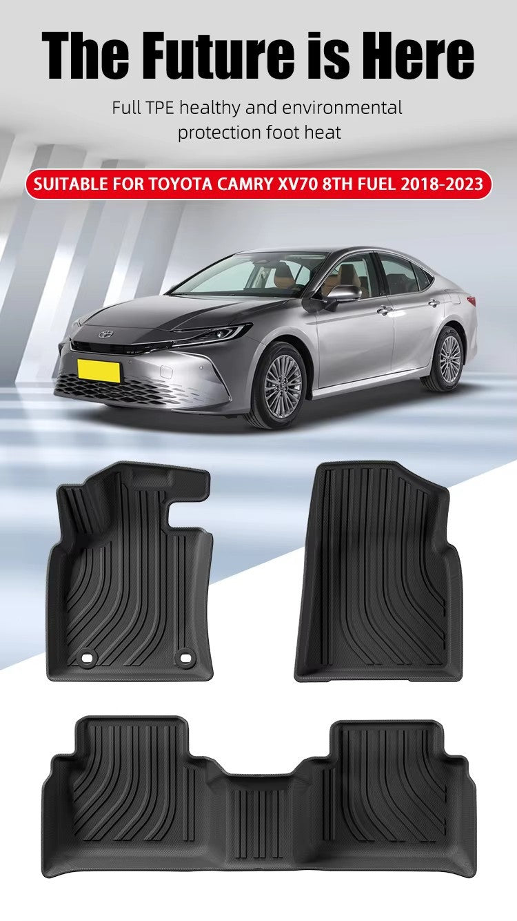 For 2018- 2023 Toyota Camry XV70 8th Fuel LHD TPE Car Floor Mat/Trunk Mat