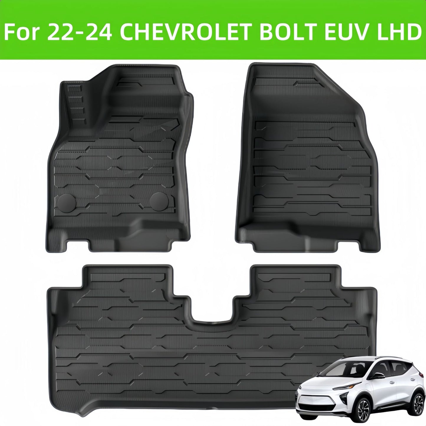Chevrolet BOLT EUV 2022-2024 TPE Car Floor Mat/Rear Trunk Mat