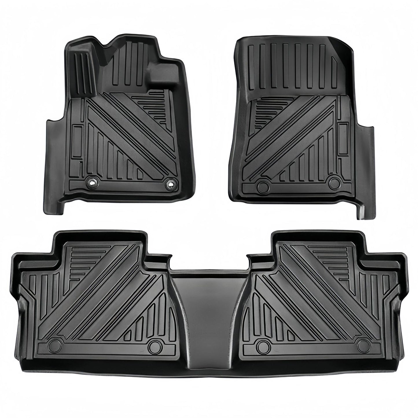For 2014- 2024 Toyota Tundra LHD Carpet TPE Car Floor Mat/Rear Bucket Mat