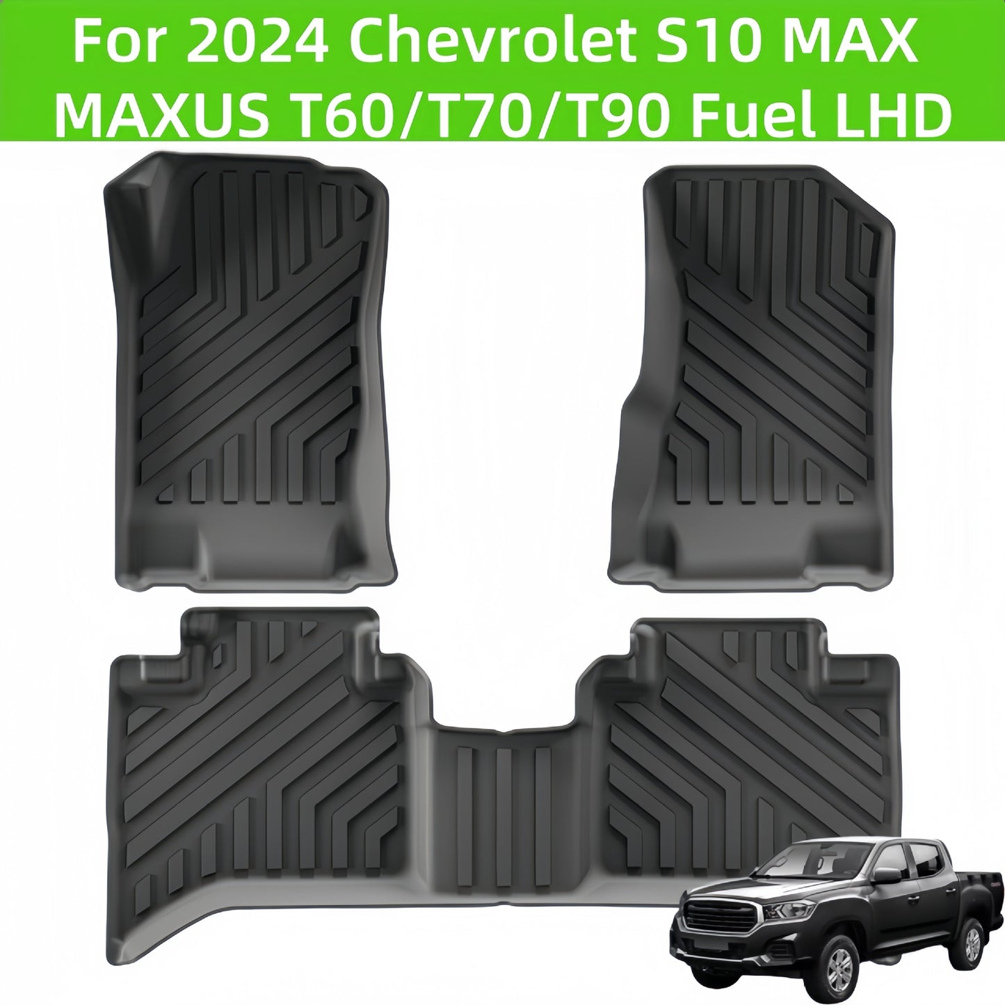 Chevrolet S10 MAX /MAXUS T60/T70/T90 2024 TPE Car Floor Mat
