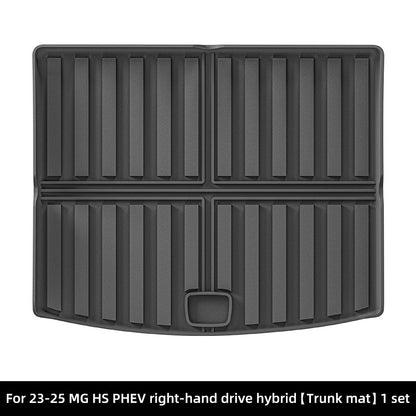 For 2023-2025 MG HS PHEV RHD TPE Car Floor Mat/Rear Trunk Mat