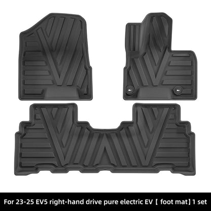 For 2023- 2025 KIA EV5 RHD 3D Carpet TPE Car Floor Mat/Rear Trunk Mat