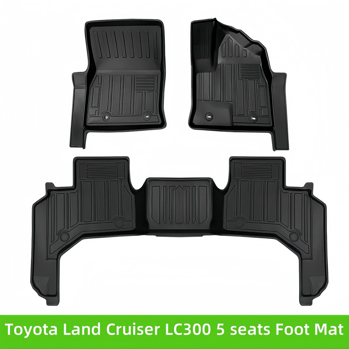 TPE Car Floor Mats for 2022 Toyota Land Cruiser LC300 Rubber Floor Mats
