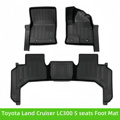 TPE Car Floor Mats for 2022 Toyota Land Cruiser LC300 Rubber Floor Mats