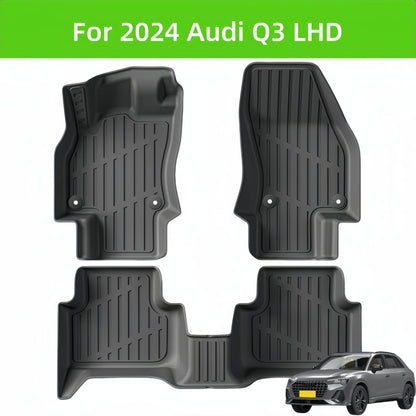 Audi Q3 LHD 2024 TPE Car Floor Mat/Rear Trunk Mat TPE