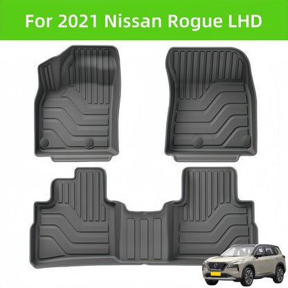 For 2021 Nissan Rogue Carpet TPE Car Floor Mat/Rear Trunk Mat