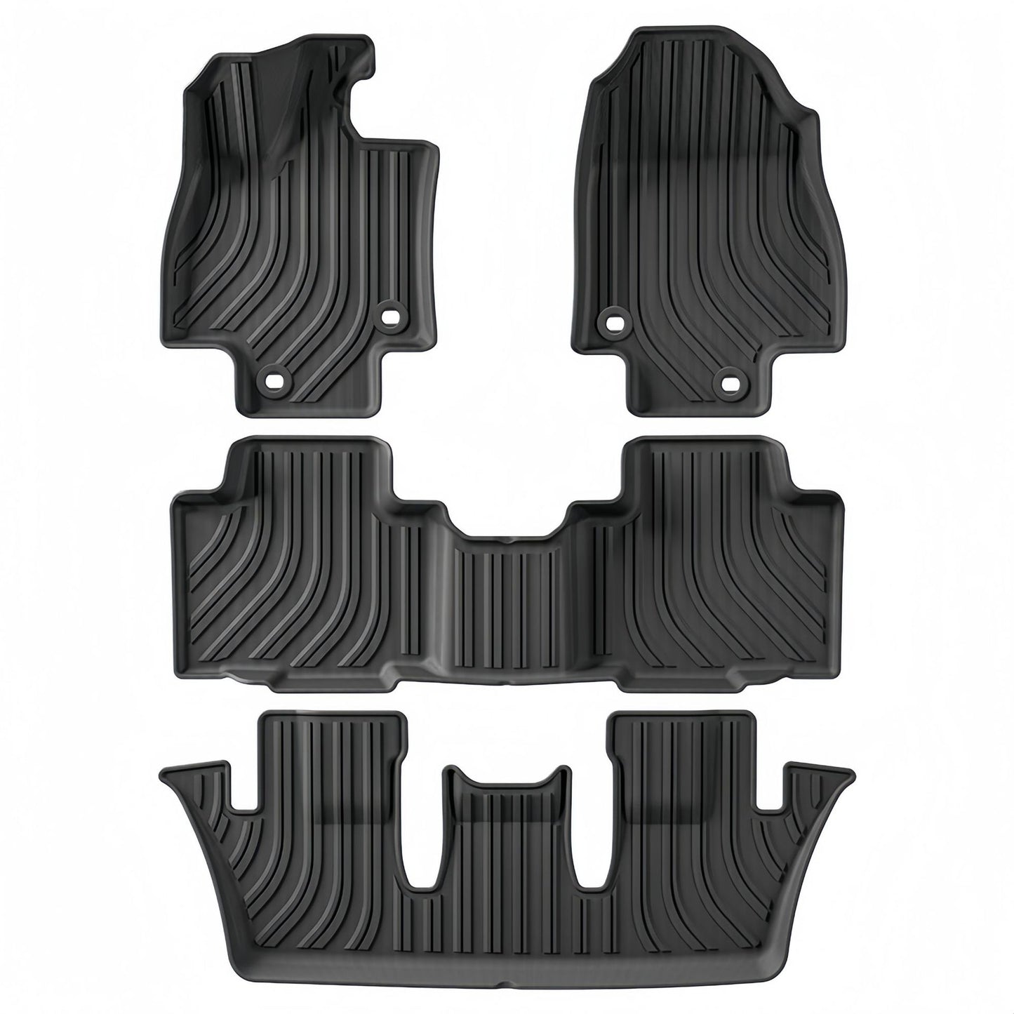 For 2024 Toyota GRAND HIGHLANDER TPE Car Floor Mat/Rear Trunk Mat