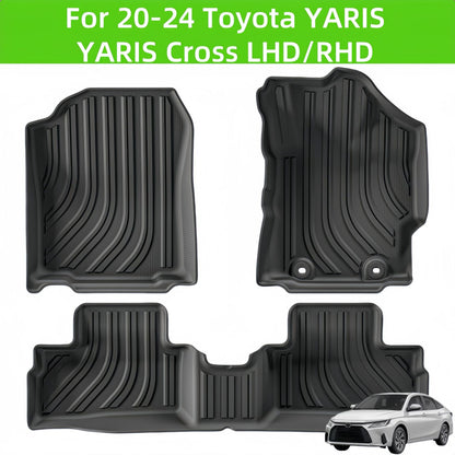 For 2020-2024 Toyota YARIS Cross LHD/RHD TPE Car Floor Mat/Rear Trunk Mat