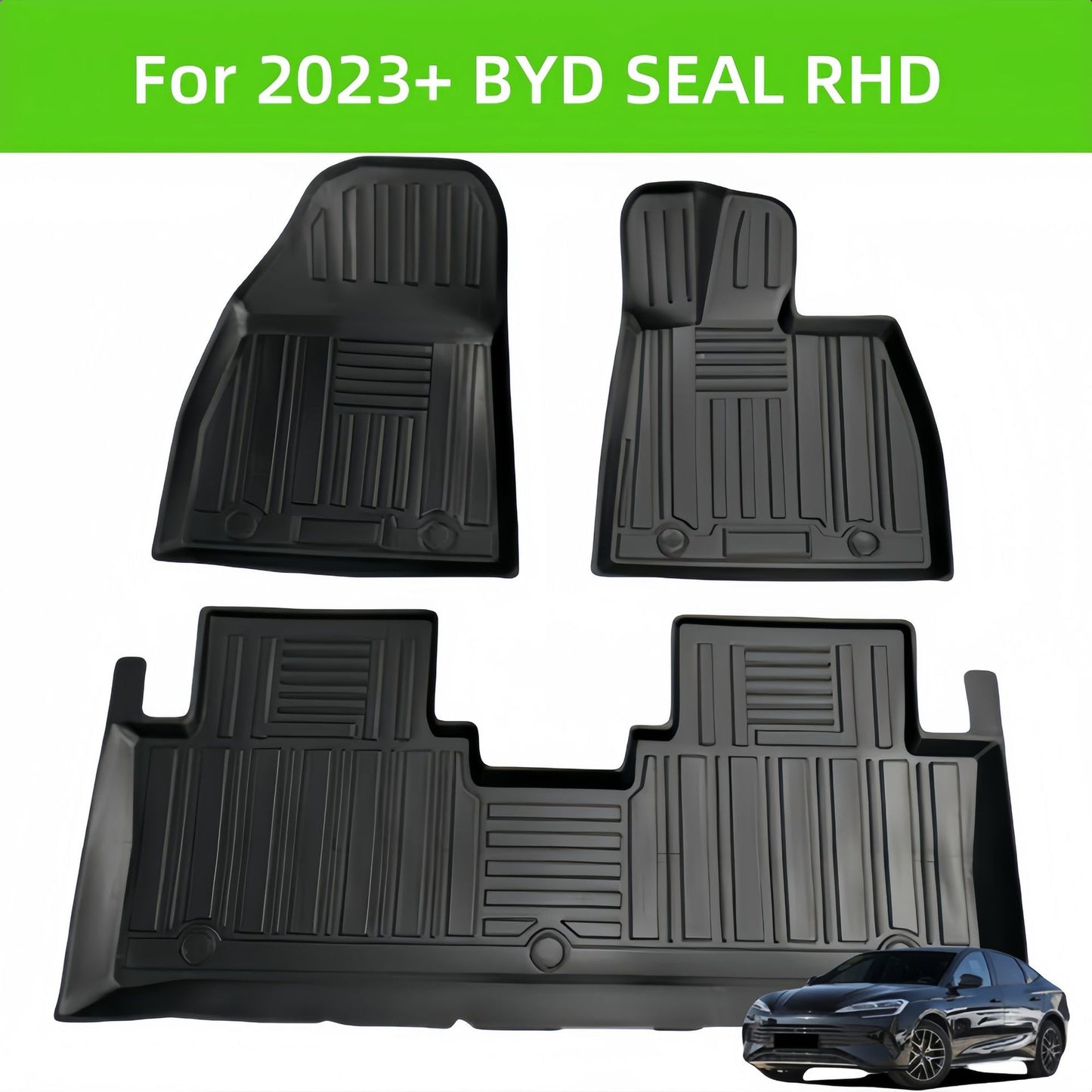 For 2023 BYD SEAL RHD Carpet TPE Car Floor Mat/Rear Trunk Mat