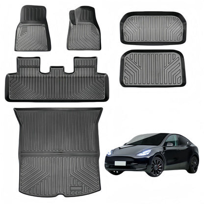 For 2020 Tesla  MODEL Y LHD RHD TPE Car Floor Mat/Rear Trunk Mat