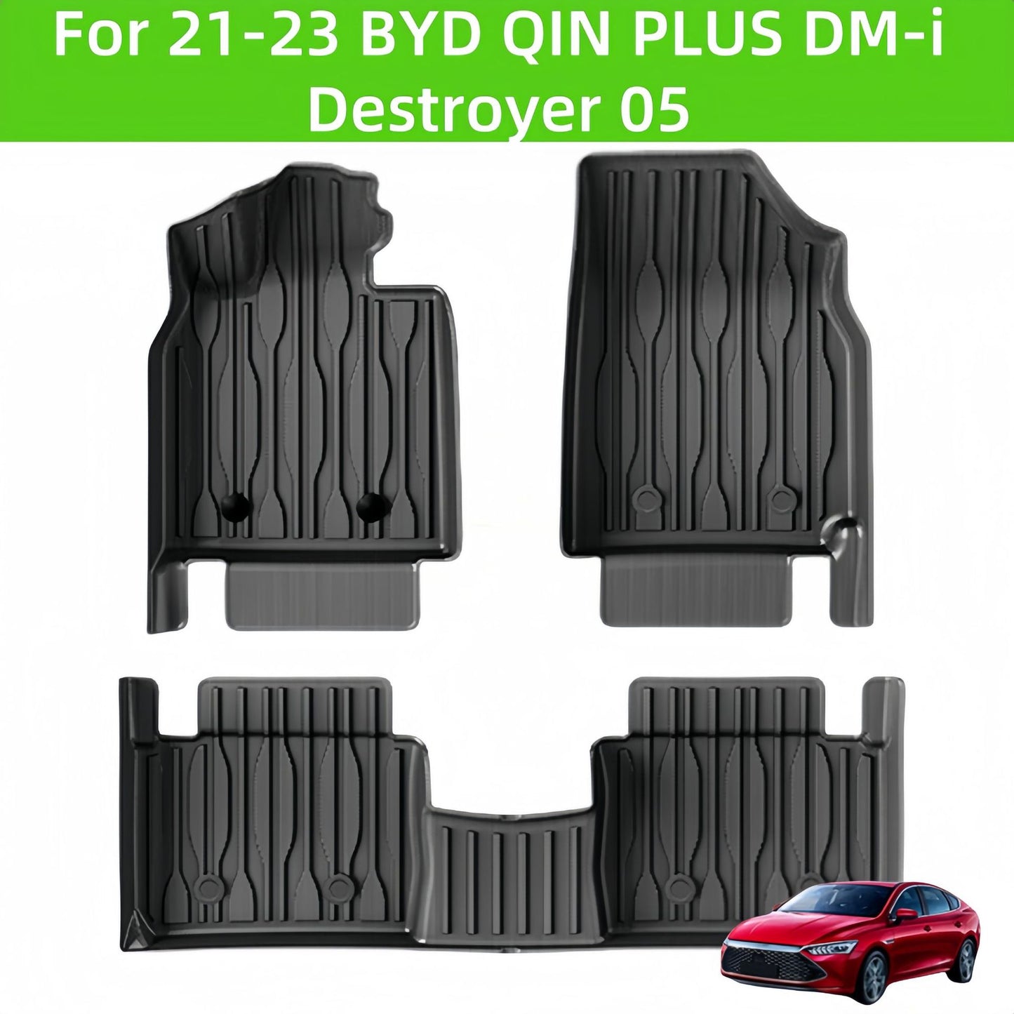 For 2021-2024 BYD QIN PLUS DM-i/Destroyer 05 TPE car floor mats