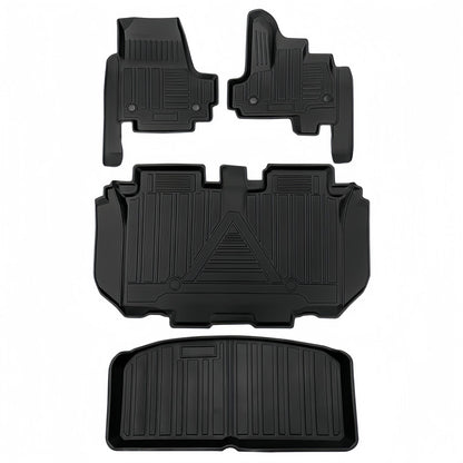 For 2021 Honda N-BOX JF3/JF4 RHD TPE Car Floor Mat/Rear Trunk Mat