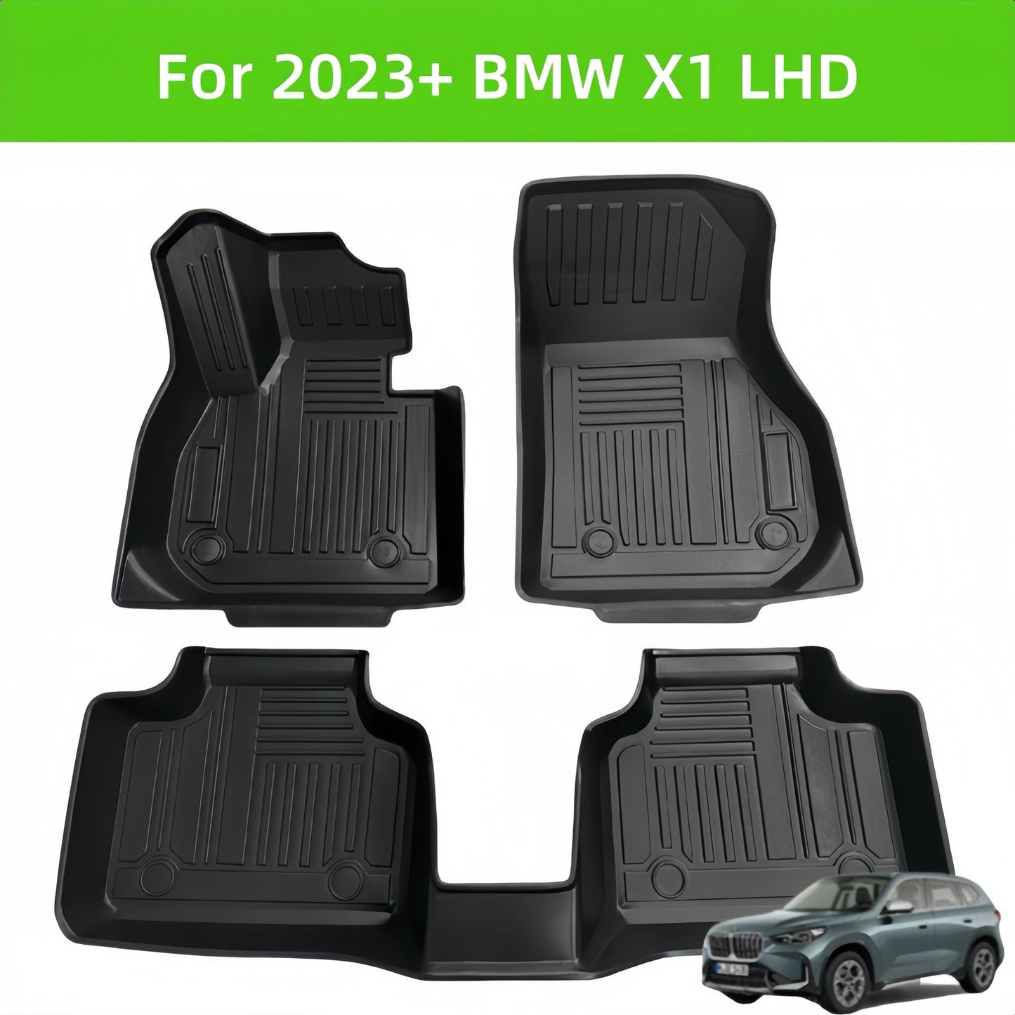BMW X1 2023 TPE Car Floor Mat/Rear Trunk Mat