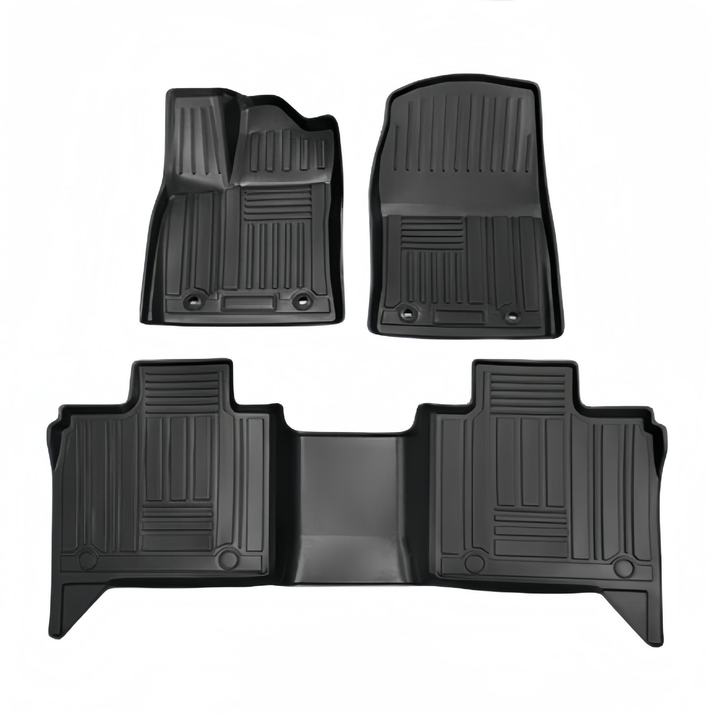 For 2014- 2024 Toyota Tundra LHD Carpet TPE Car Floor Mat/Rear Bucket Mat