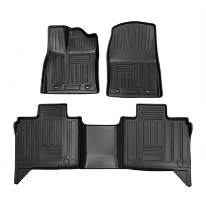 For 2014- 2024 Toyota Tundra LHD Carpet TPE Car Floor Mat/Rear Bucket Mat