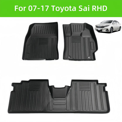 For 2007-2017 Toyota Sai RHD TPE car floor mats waterproof Anti-sli