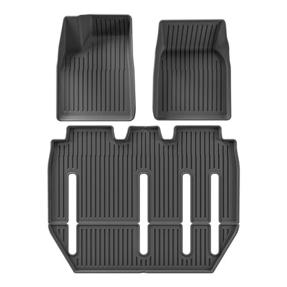 For 2022- 2024 Tesla MODEL X 3D Carpet TPE Car Floor Mat/Rear Trunk Mat