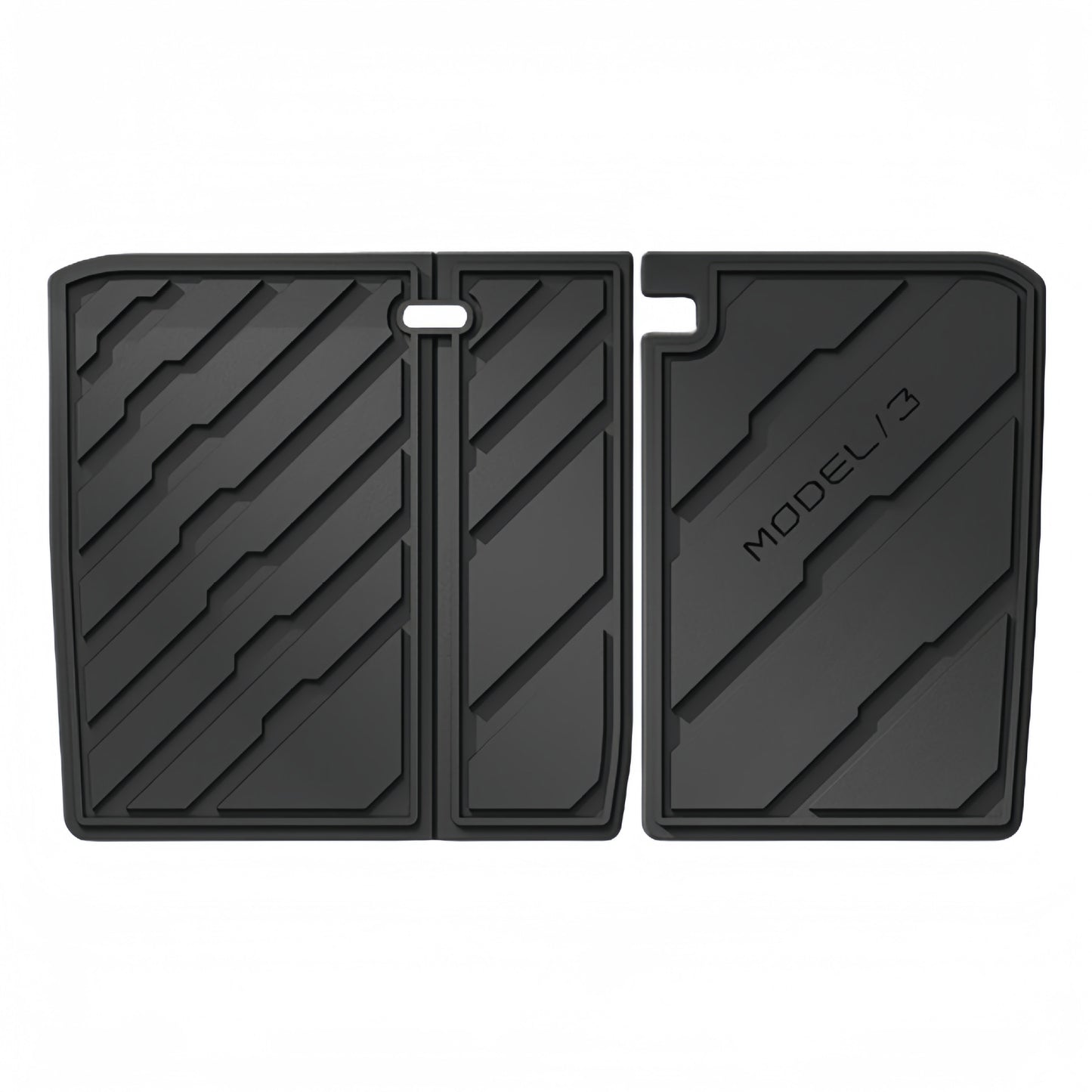 For 2024 Tesla MODEL 3 Cyberpunk Style TPE Car Floor Mat/Trunk Mat