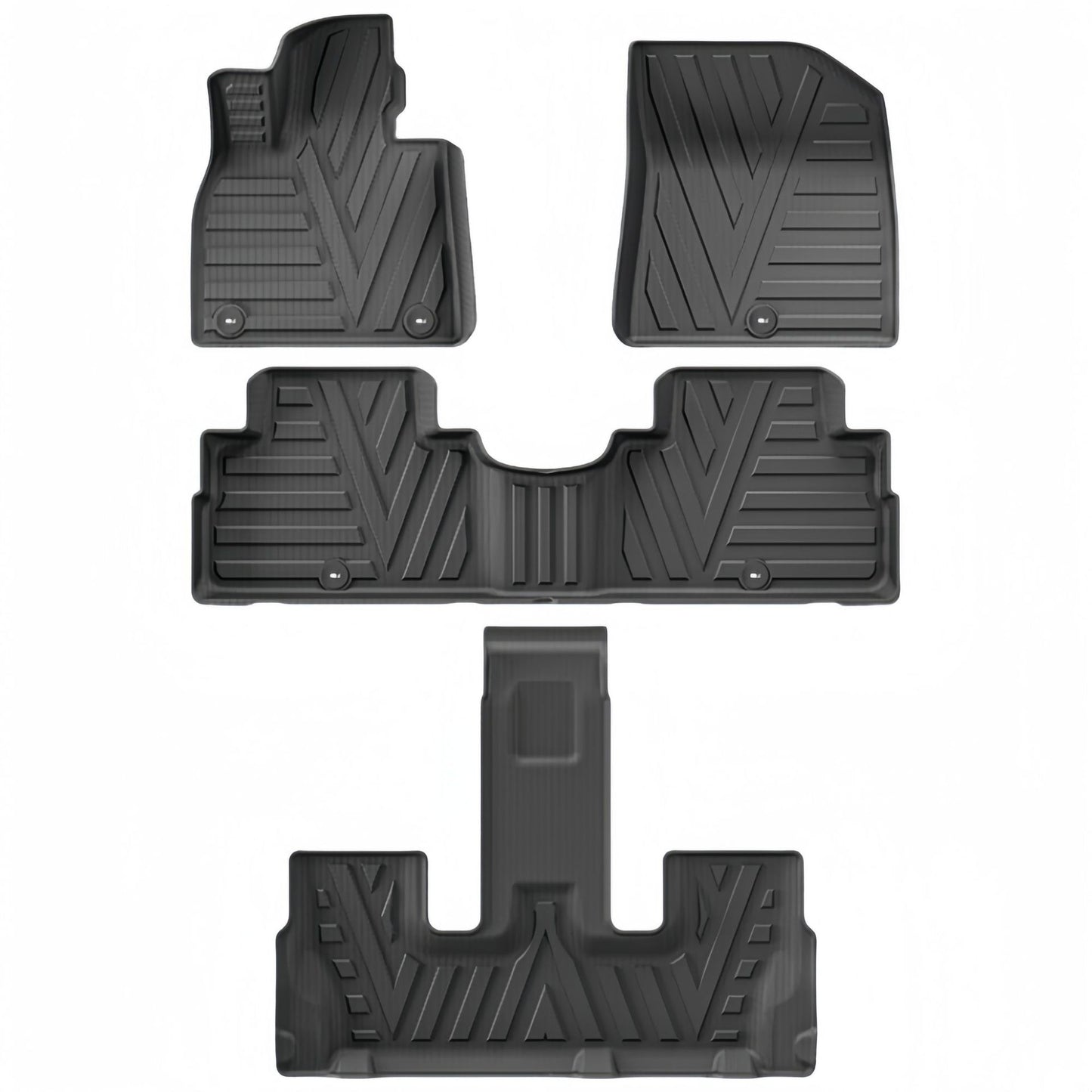 For 2020-2024 Hyundai Palisade 3DCarpet TPE Car Floor Mat/Rear Trunk Mat