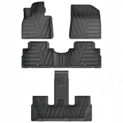 For 2020-2024 Hyundai Palisade 3DCarpet TPE Car Floor Mat/Rear Trunk Mat