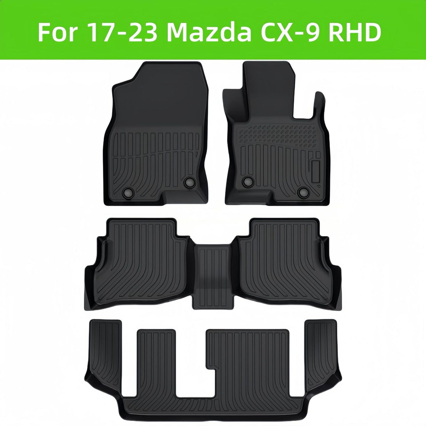 Mazda CX-9 RHD 2017-2023 TPE Car Floor Mat Custom wholesale
