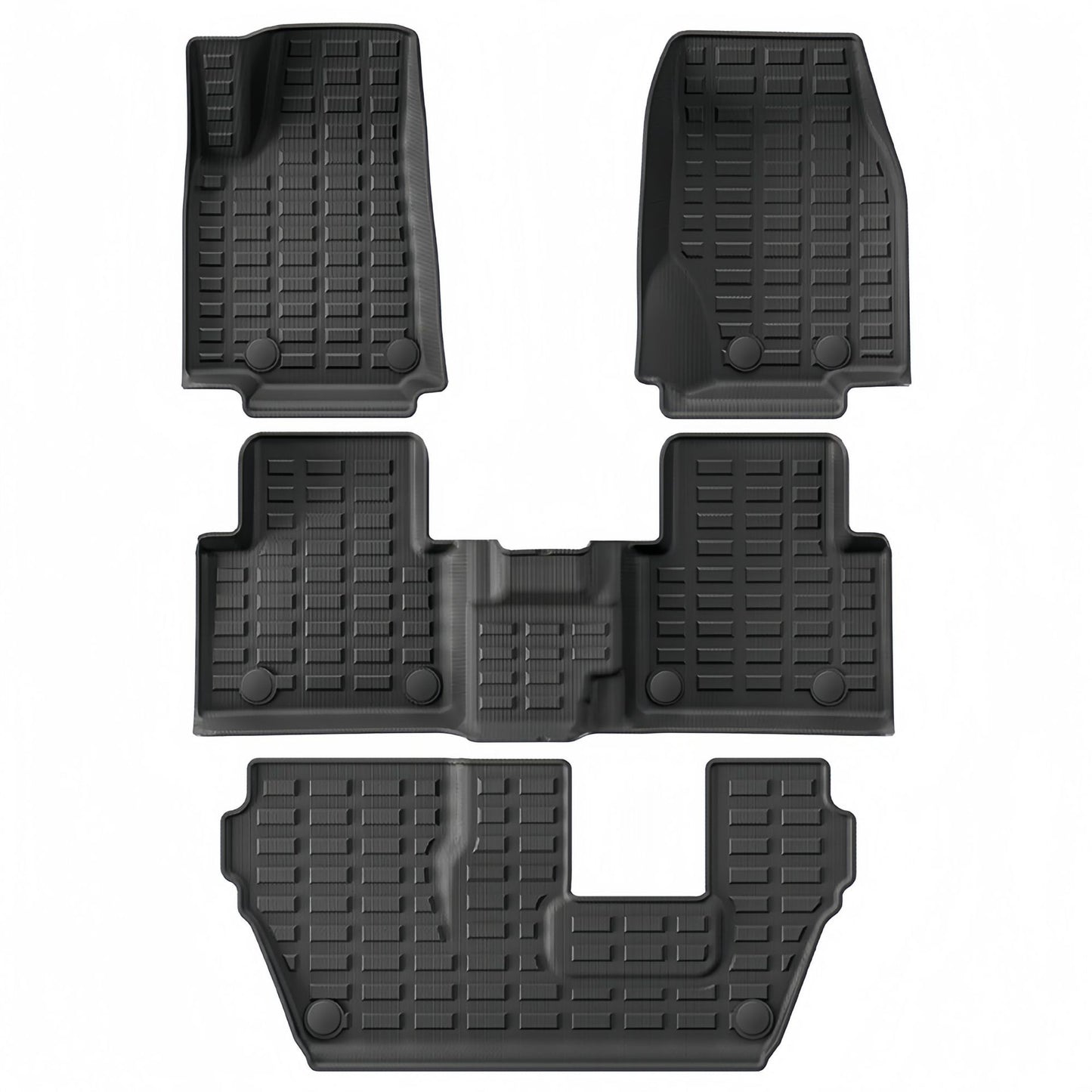 For 2021-2024 Jeep Grand Cherokee L TPE Car Floor Mat/Rear Trunk Mat
