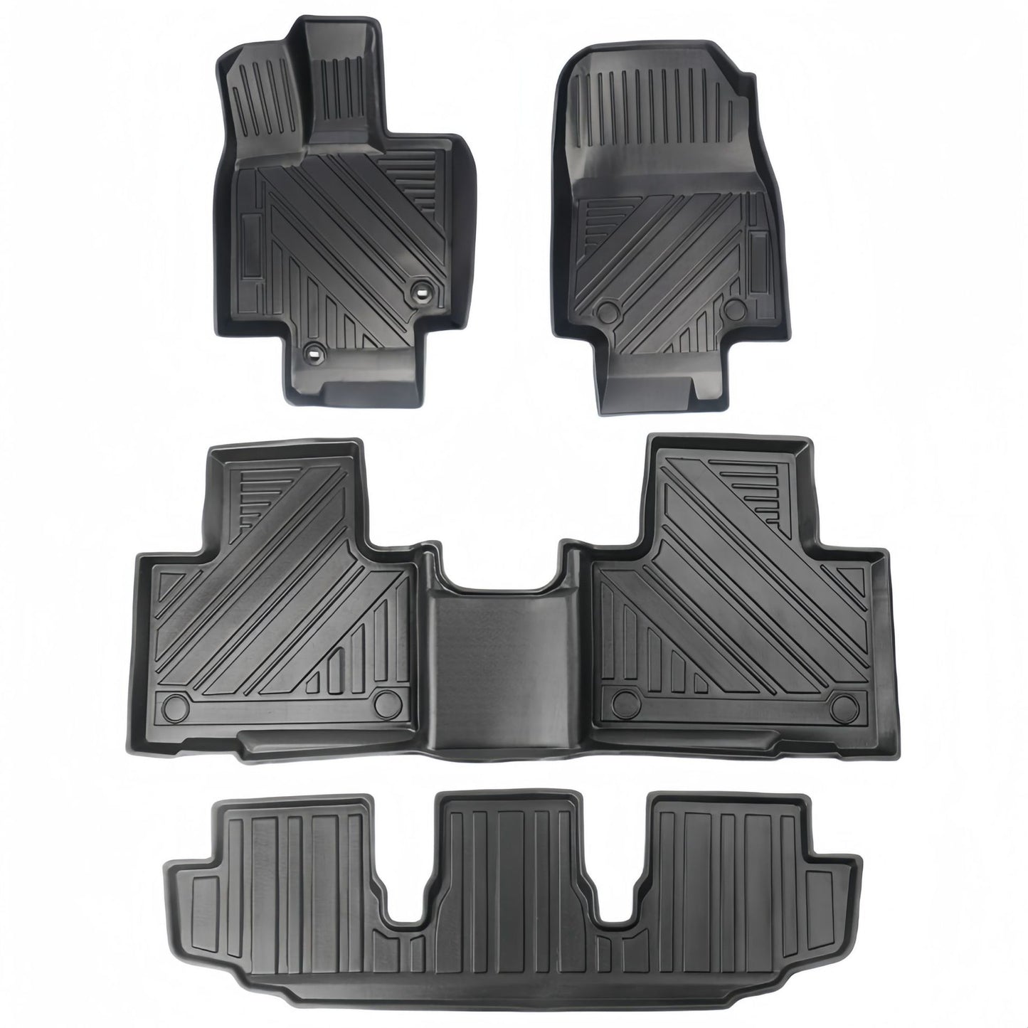 Toyota Highlander LHD 2015-2024 TPE Car Floor Mat/Rear Trunk Mat