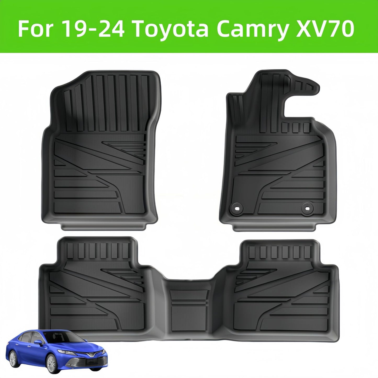 For 2019-2024 Toyota Camry XV70 RHD HEV TPE Waterproof Car Floor Mats