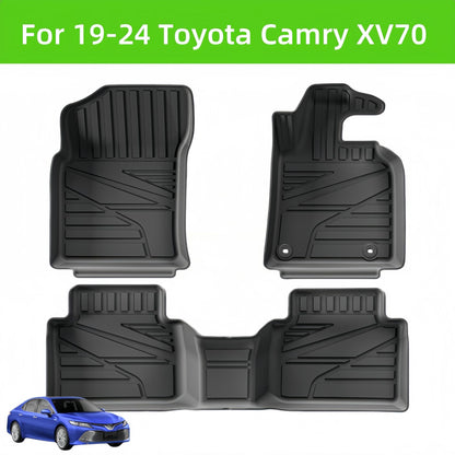 For 2019-2024 Toyota Camry XV70 RHD HEV TPE Waterproof Car Floor Mats