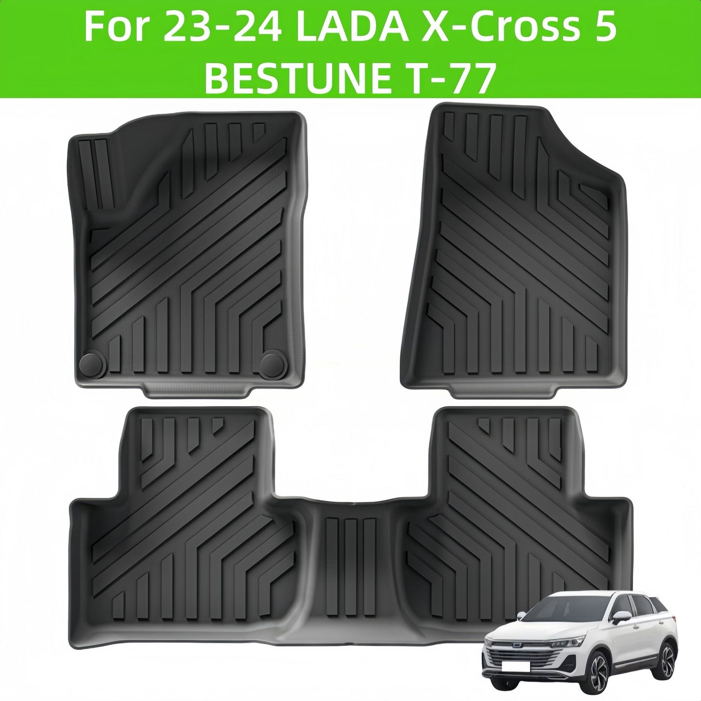 LADA X-Cross5/Bestune T-77 2023-2024 TPE Car Floor Mat/Trunk Mat