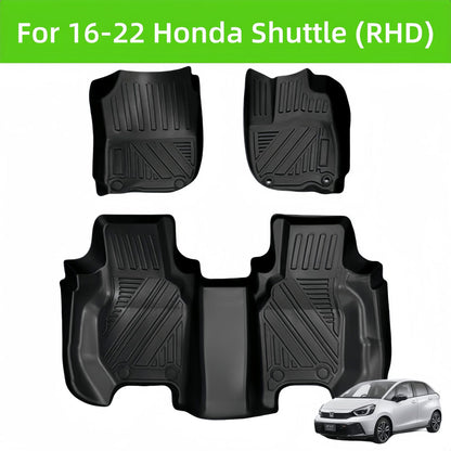 For 2016-2022 Honda Shuttle RHD 3D Carpet TPE Car Floor Mat Rubber Mat