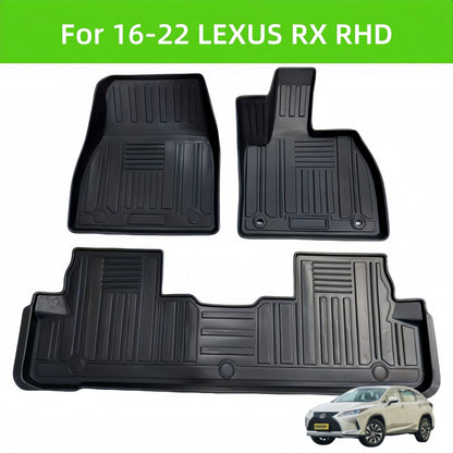 For 2016-2022 LEXUS RX RHD TPE Car Floor Mat/Waterproof Carpet