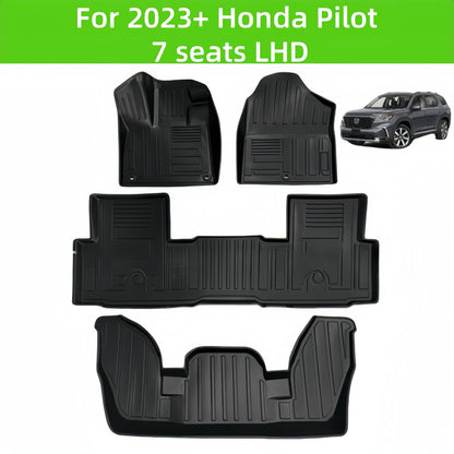 For 2023+ Honda Pilot LHD 7 Passenger Car Carpet TPE Car Floor Mat