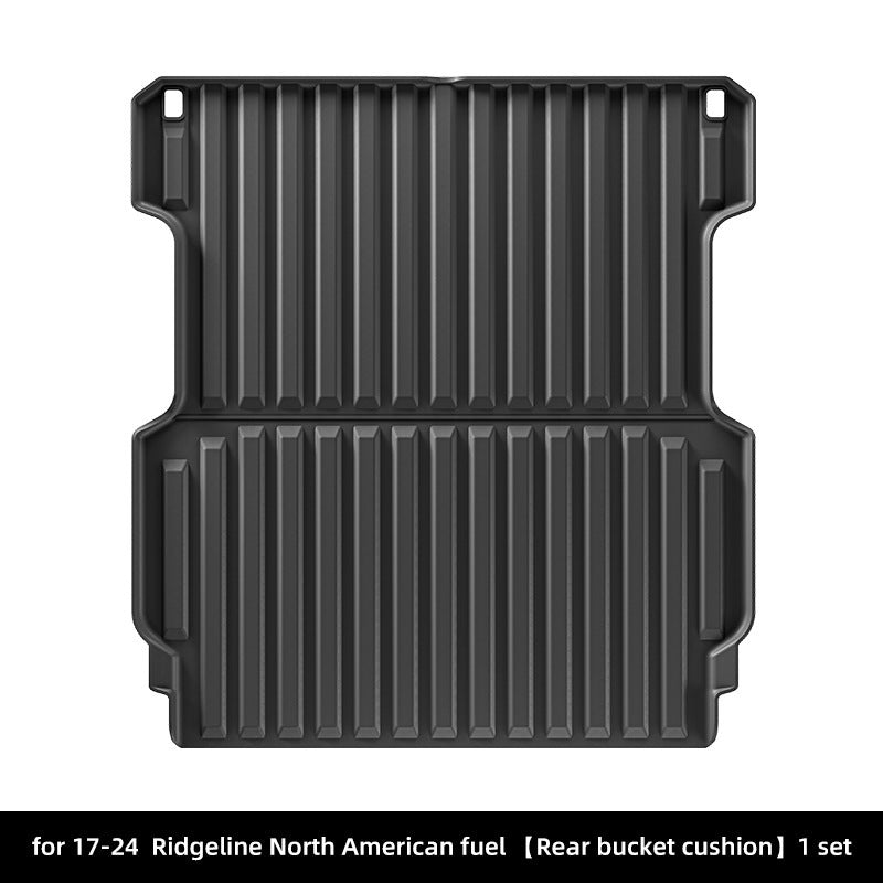 For 2017-2024 Honda Ridgeline Fuel TPE Car Floor Mat/Rear Bucket Mat
