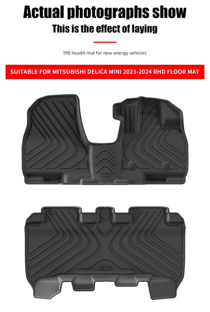 Mitsubishi Delica Min/ROOX 40 Series RHD 2023-2024 Car Floor Mat TPE