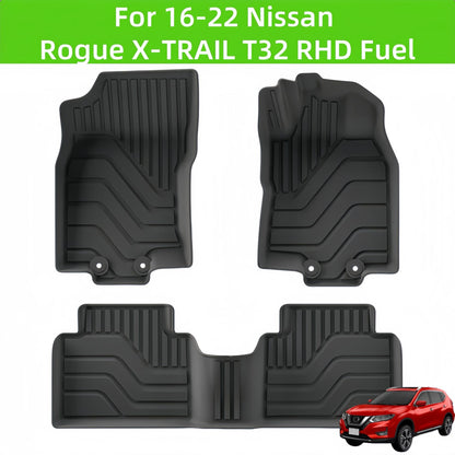 For 2016-2022 Nissan Rogue X-TRAIL T32 RHD Fuel TPE 3D Car Floor Mat