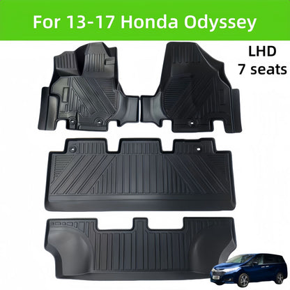For 2013- 2017 Honda Odyssey Carpet TPE Car Floor Mat/Rear Trunk Mat