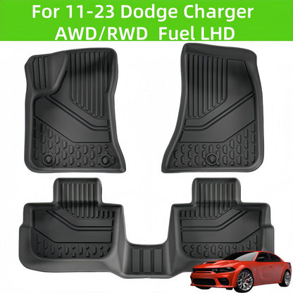Dodge Charger AWD/RWD 2011-2023 TPE Car Floor Mat/Trunk Mat