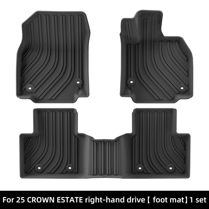 For 2025 Toyota CROWN ESTATE RHD TPE Car Floor Mat/Rear Trunk Mat