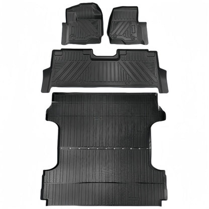 Floor Mats Custom Fit for 2023 Ford F250/F350 TPE Car Floor Mat/Rear Bucket Mat