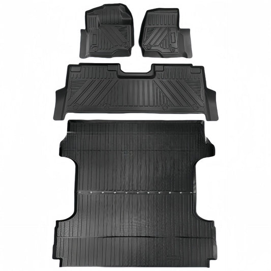 Floor Mats Custom Fit for 2023 Ford F250/F350 TPE Car Floor Mat/Rear Bucket Mat