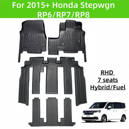 For 2015 Honda Stepwgn RP6 RP7 RP8 TPE Car Floor Mat/Rear Trunk Mat