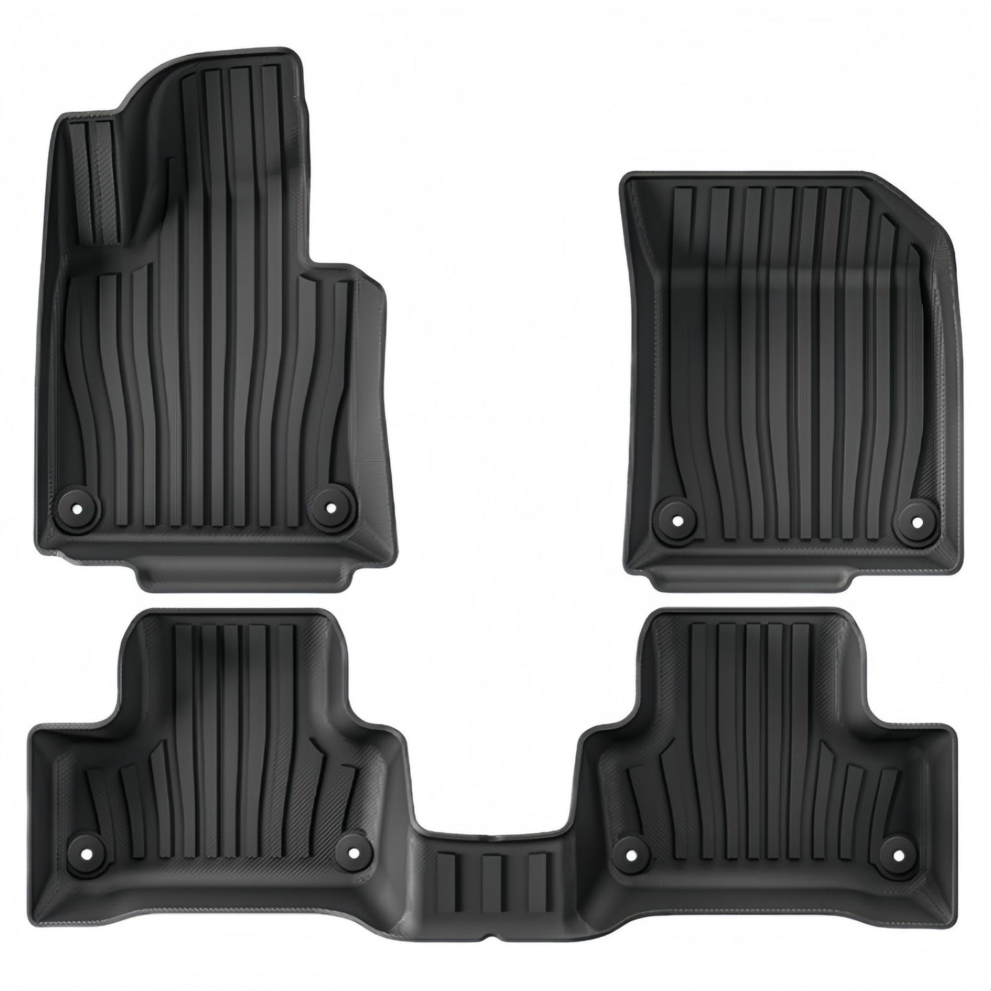 For 2018- 2024 Volvo XC60 Fuel/HEV TPE Car Floor Mat/Rear Trunk Mat