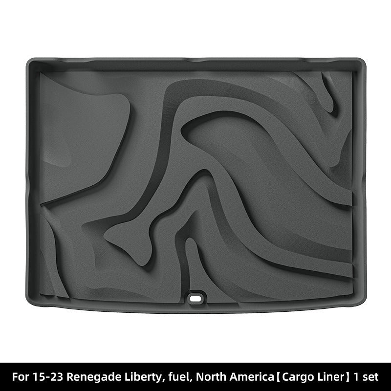 For 2015-2024 Jeep Renegade 3DCarpet TPE Car Floor Mat/Rear Trunk Mat