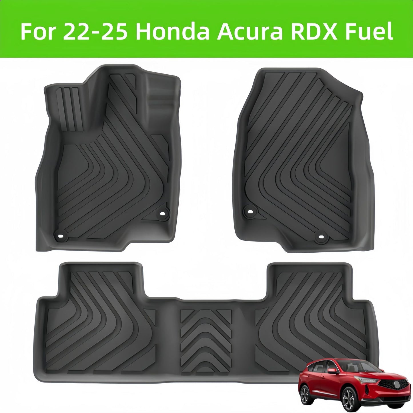 Acura RDX LHD Fuel 2022-2025 TPE Car Floor Mat/Rear Trunk Mat