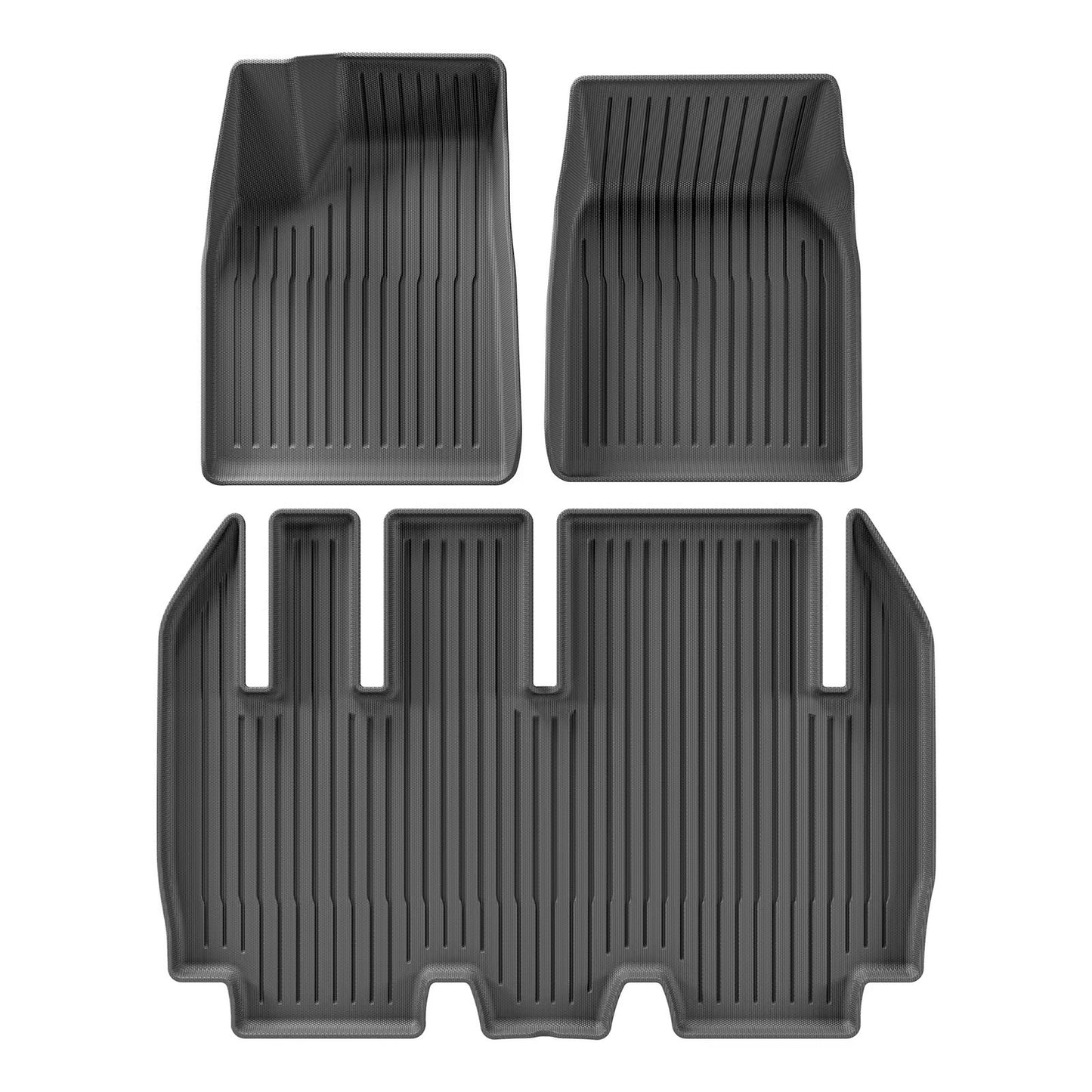 For 2022- 2024 Tesla MODEL X 3D Carpet TPE Car Floor Mat/Rear Trunk Mat